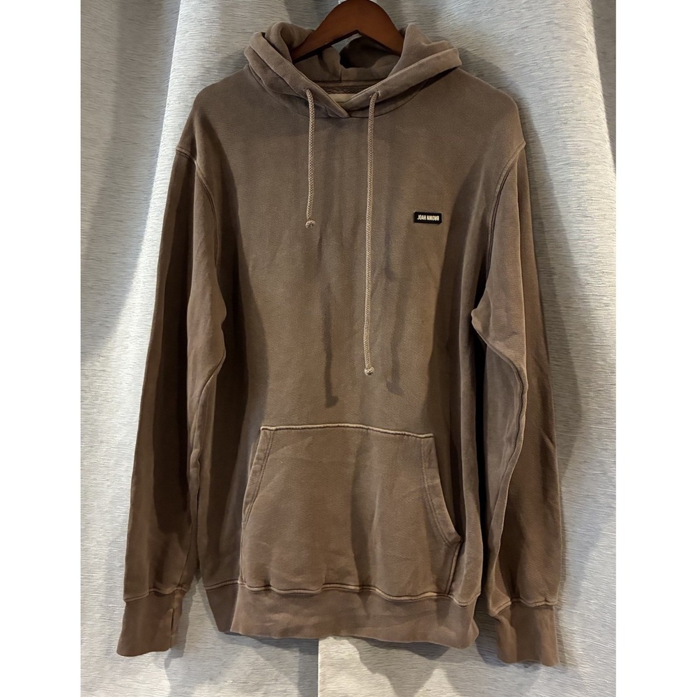 Joah Brown One Size Brown Hoodie Sweatshirt Oversized - Picture 2 of 7